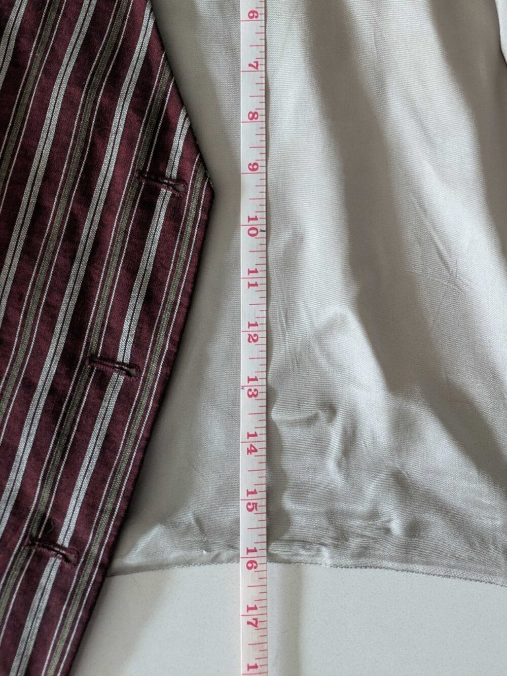 Vintage Ann Taylor Loft Striped Linen Blend Vest Size 8 | Versatile capsule chic - Picture 13 of 13